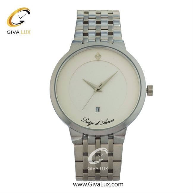 ساعت مچی اورجینال مردانه LdA | لوئیجی د آنا | Luigi d'Ana نقره ای | نقره ای| سفید| کد رفرنس 2358